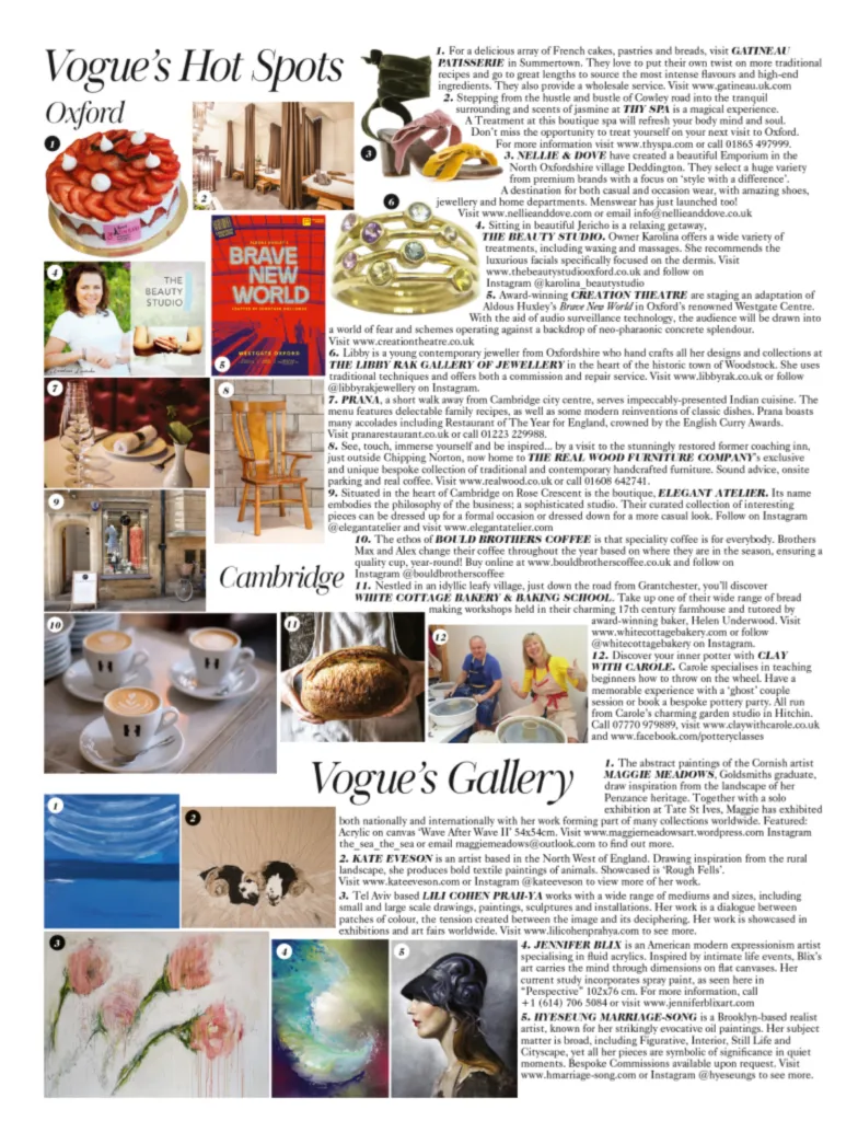 Vogue August 2019 article